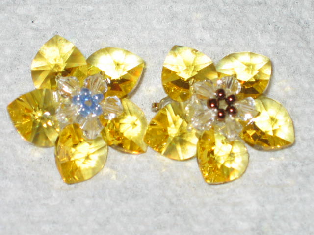 Swarovski Hand-Made Flower Pendant